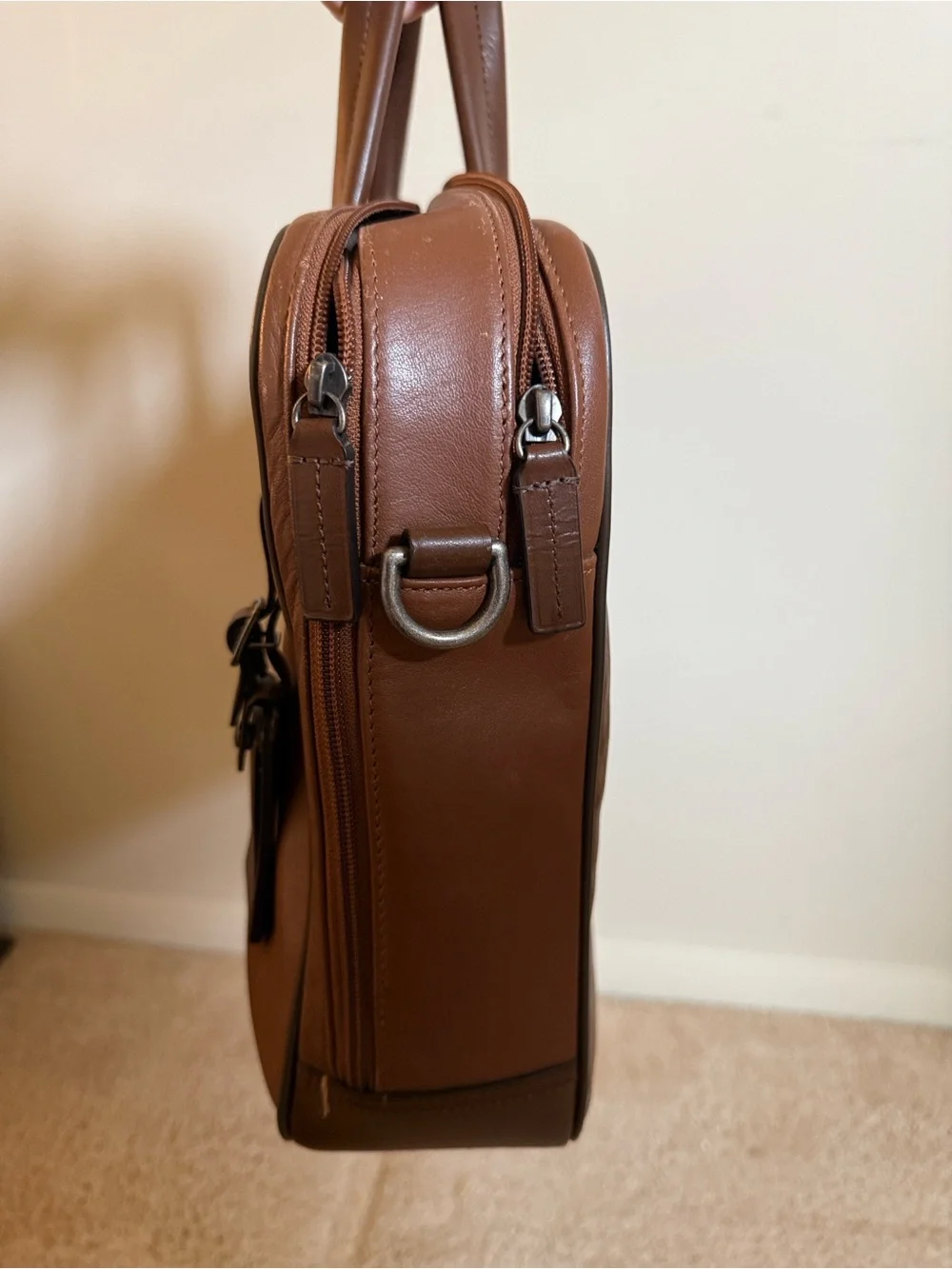 Tumi Easton Slim Leather Laptop Bag